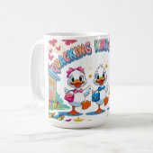 Mug "Quacking Kindergarten – Cute Duck Back-to-School  (Devant gauche)