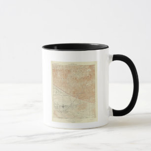 Mug quadrilatère des Redlands montrant San Andreas Ri