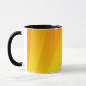 Mug quadruples. coucher du soleil orange (Gauche)