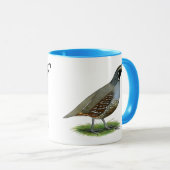 Mug Quail de la Californie (Devant droit)