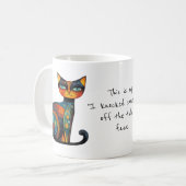 Mug Quaint "I Knocked Something off the Table" Face  (Devant gauche)