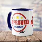 Mug Qualité du père approuvé