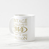 Mug Qualité Premium vintage 1960 60e anniversaire (Devant gauche)