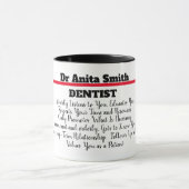 Mug Qualités du bon dentiste Description du travail Pe (Centre)