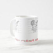 Mug Quand attaque de chats de robot (Devant gauche)
