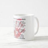 Mug Quand attaque de zombis (Devant droit)
