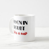 Mug quand douter nap (Devant gauche)