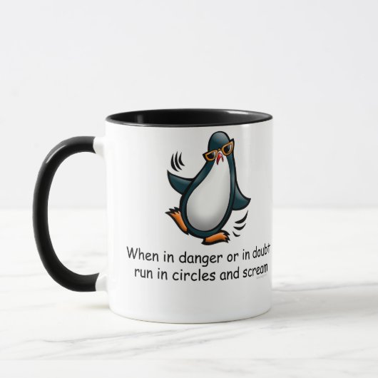 Mug Quand en danger ou dans le doute (Gauche)