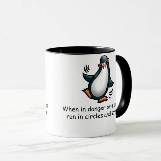 Mug Quand en danger ou dans le doute (Devant droit)