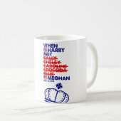 Mug Quand Harry a rencontré le mariage royal Merch (Devant droit)