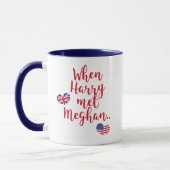 Mug Quand Harry a rencontré Meghan | Mariage royal (Gauche)