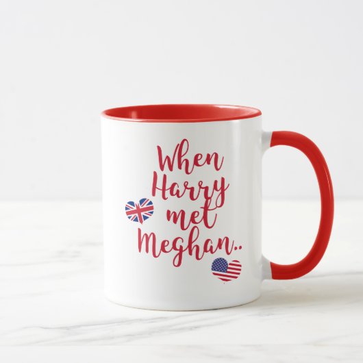 Mug Quand Harry a rencontré Meghan | Mariage royal (Droite)