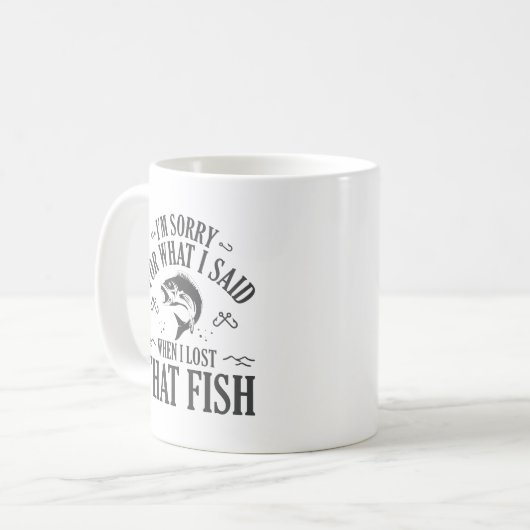 Mug Quand J'Ai Perdu Ce Poisson (Devant gauche)
