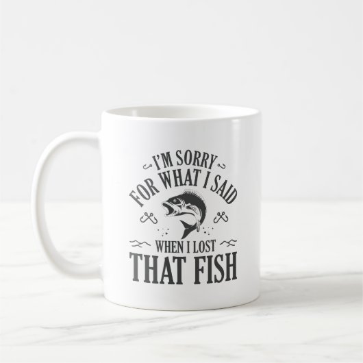 Mug Quand J'Ai Perdu Ce Poisson (Gauche)