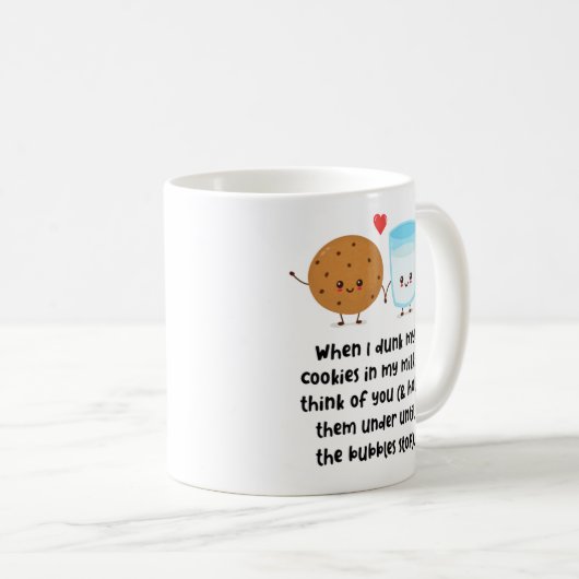 Mug Quand Je Crache Mes Cookies Dans Mon Lait, Je Pens (Devant droit)
