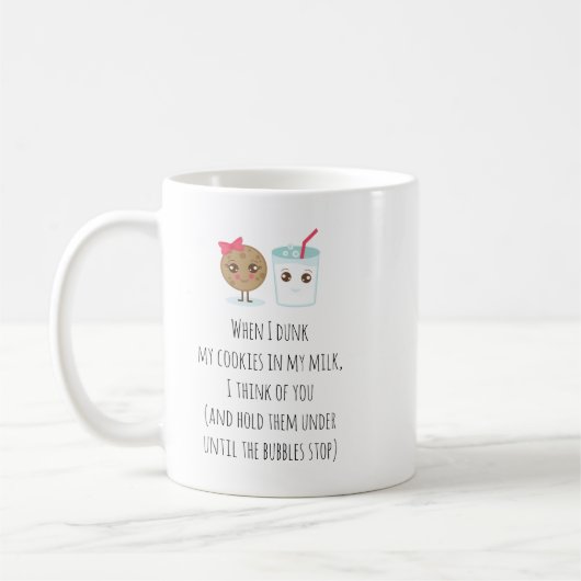 Mug Quand je fais mes biscuits, je les garde sous (Gauche)