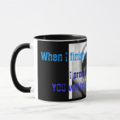 Mug Quand je finis ma dissertation (Gauche)