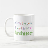 Mug Quand je grandis l'architecte (Gauche)