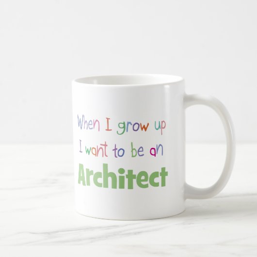 Mug Quand je grandis l'architecte (Droite)