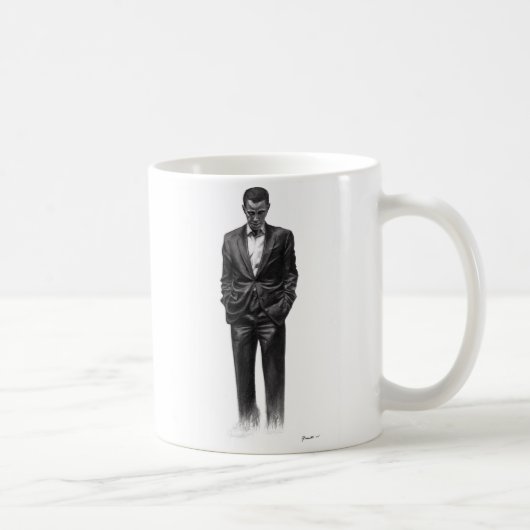 Mug Quand je pense à l'espoir - gaucher attaquez (Droite)