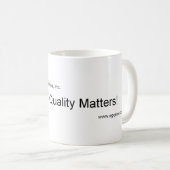 Mug Quand la qualité importe (Devant droit)
