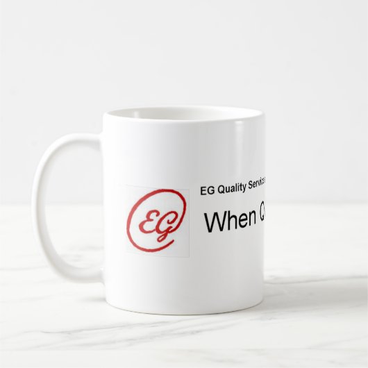 Mug Quand la qualité importe (Gauche)
