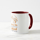 Mug Quand la vie devient floue ajuster votre focus (Devant droit)