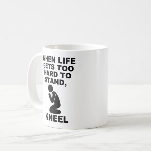 Mug Quand La Vie Devient Trop Difficile Pour Se Tenir  (Devant gauche)