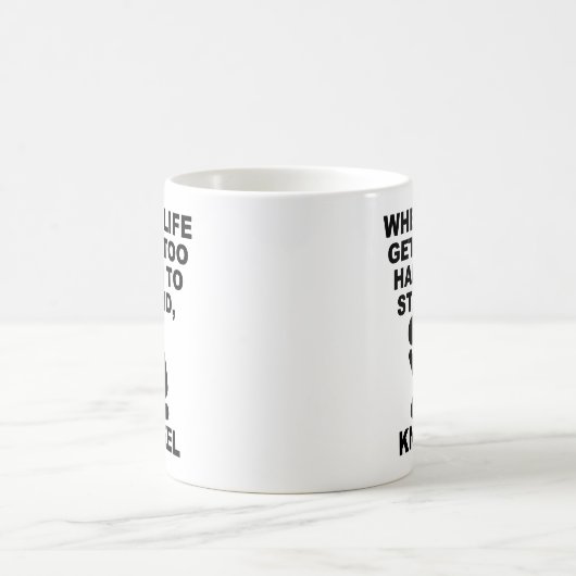 Mug Quand La Vie Devient Trop Difficile Pour Se Tenir  (Centre)