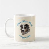 Mug Quand la vie est dure (berger australien) (Gauche)
