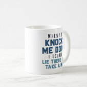 Mug Quand La Vie Me Touche (Devant droit)