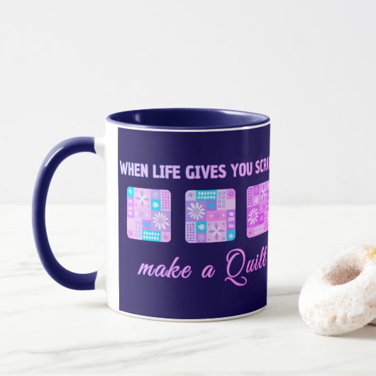 Mug Quand la vie vous donne des chutes, faites un quil (Avec donut)