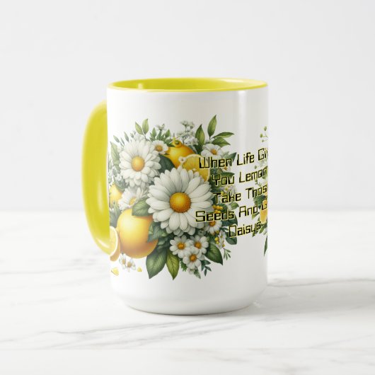 Mug Quand la vie vous donne des citrons (Devant gauche)