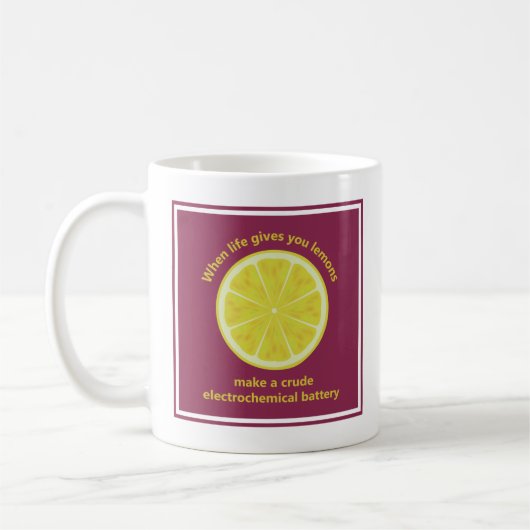 Mug Quand la vie vous donne des citrons, faites une ba (Gauche)