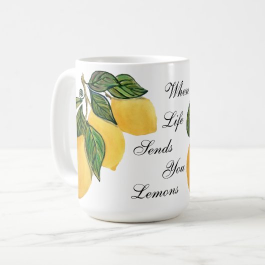 Mug Quand la vie vous envoie des citrons classiques Mu (Devant gauche)