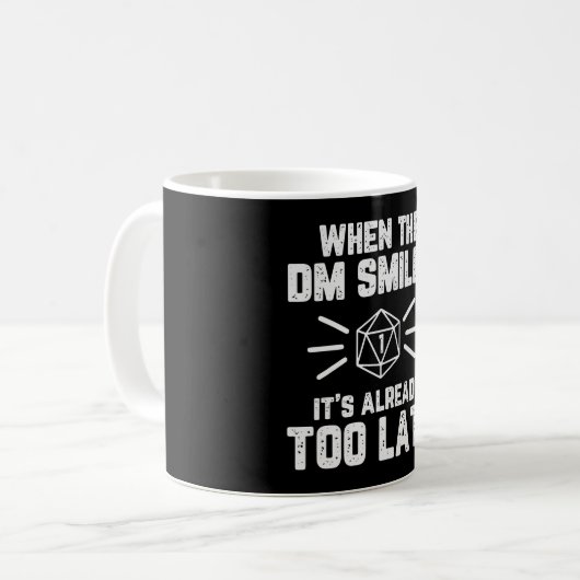 Mug Quand le DM sourit RPG Nerd (Devant gauche)