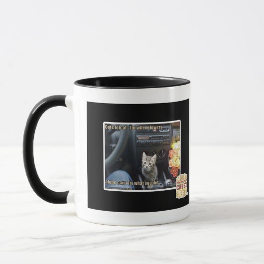 Mug Quand les fleurs ne sont pas assez (Gauche)