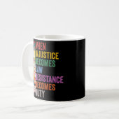 Mug Quand l'injustice devient loi, la résistance devie (Devant gauche)
