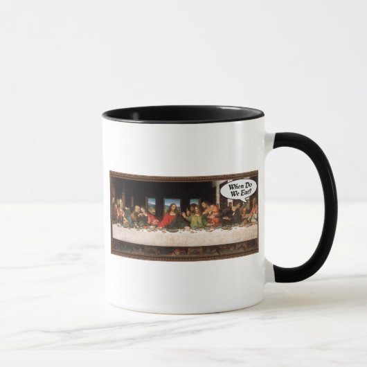 Mug Quand Mangeons-Nous ? - Dîner Dernier pour les fêt (Droite)