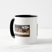 Mug Quand Mangeons-Nous ? - Dîner Dernier pour les fêt (Devant gauche)