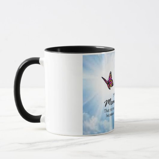 Mug Quand quelqu'un que vous aimez, papillon (Gauche)