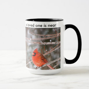 Mug Quand un cardinal apparaît, aimé est près