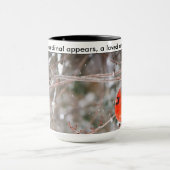 Mug Quand un cardinal apparaît, aimé est près (Centre)