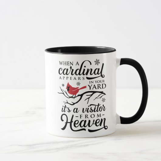 Mug Quand Un Cardinal Apparaît Dans Votre Jardin (Droite)