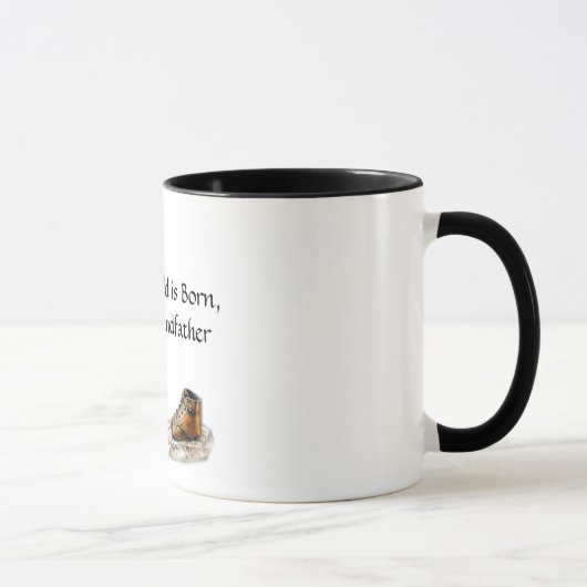 Mug Quand un enfant est né, est ainsi un grand-père (Droite)