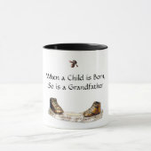 Mug Quand un enfant est né, est ainsi un grand-père (Centre)
