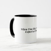 Mug Quand vous choisissez Clowns, attendez-vous à un c (Devant gauche)