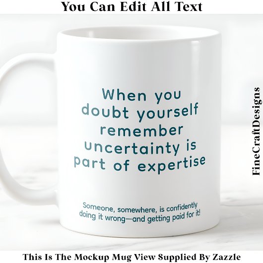 Mug Quand vous doutez de vous-même 078 Citation de rap
