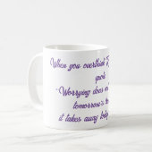 Mug Quand vous pensez, rappelez-vous cette citation. (Devant gauche)