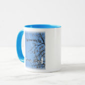 Mug Quand vous vous sentez bleus ; Recherchez (au beau (Devant gauche)